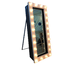 Magic mirror photobooth hire - full-length interactive mirror booth